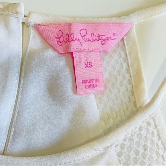 ❤️ LILLY PULITZER 100% Silk Sleeveless Tank Top L15 - Picture 3 of 6